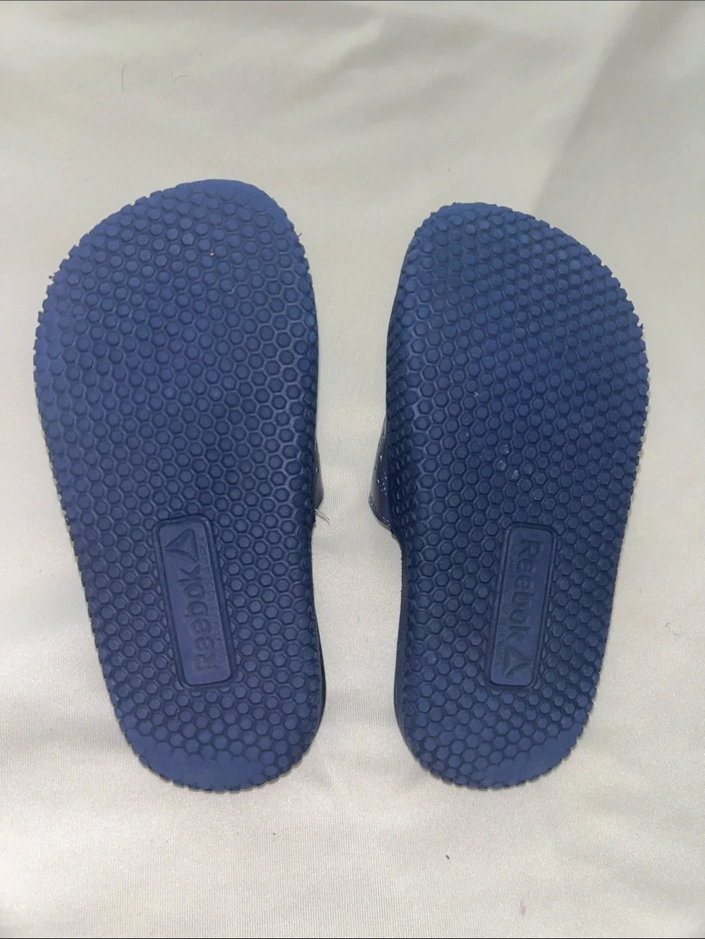 Reebok Kids' Navy and Teal Slide Sandals